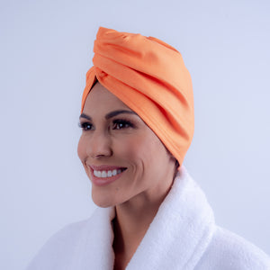 Aqkuatwist Orange Hair Towel