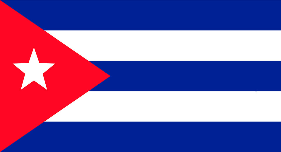 SPORT N CARE  Micro Fiber Towel / Flag - CUBA OFFICIAL FLAG -